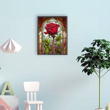 Load image into Gallery viewer, Diamond Painting - Full Round - stained glass rose (30*40CM)
