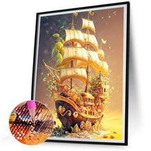Load image into Gallery viewer, Diamond Painting - Full Round - plant boat (30*40CM)
