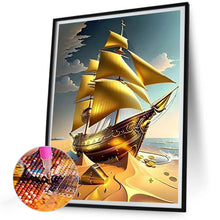 Load image into Gallery viewer, Diamond Painting - Full Round - golden ship (30*40CM)
