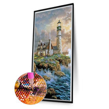 Load image into Gallery viewer, Diamond Painting - Full Round - seaside lighthouse (40*70CM)
