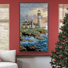 Load image into Gallery viewer, Diamond Painting - Full Round - seaside lighthouse (40*70CM)

