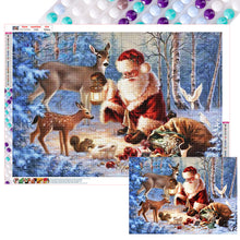 Load image into Gallery viewer, Diamond Painting - Full Round - snow santa claus (70*50CM)
