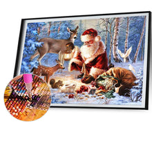 Load image into Gallery viewer, Diamond Painting - Full Round - snow santa claus (70*50CM)
