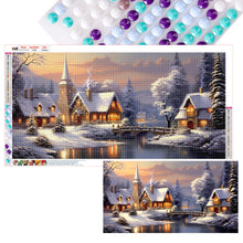 Load image into Gallery viewer, Diamond Painting - Full Round - snow village (75*40CM)
