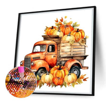 Load image into Gallery viewer, Diamond Painting - Full Round - Thanksgiving Fall Pumpkin Cart (30*30CM)
