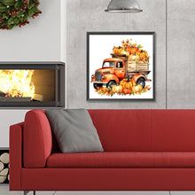 Load image into Gallery viewer, Diamond Painting - Full Round - Thanksgiving Fall Pumpkin Cart (30*30CM)

