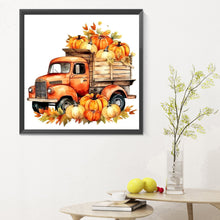 Load image into Gallery viewer, Diamond Painting - Full Round - Thanksgiving Fall Pumpkin Cart (30*30CM)
