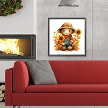 Load image into Gallery viewer, Diamond Painting - Full Round - Thanksgiving Autumn Scarecrow (30*30CM)
