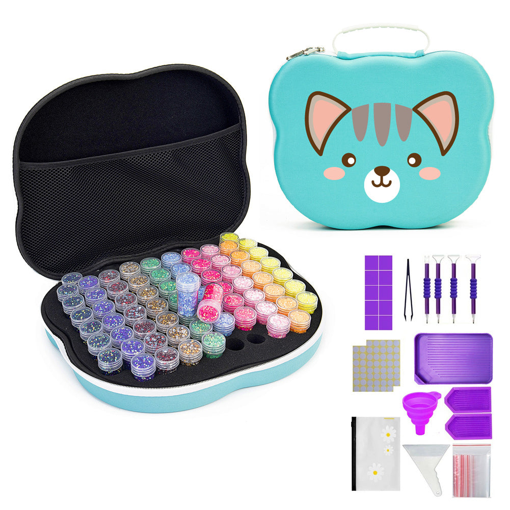 70 Slots Diamond Painting Storage Containers 32x26x8cm (with Accessories #5)