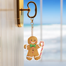 Load image into Gallery viewer, 6/7PCS Double Sided Diamond Painting Art Keychain Pendant Special Shape Dinosaur
