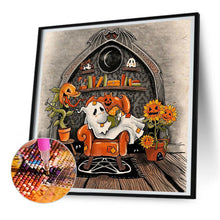 Load image into Gallery viewer, Diamond Painting - Full Round - Halloween scary pumpkin (30*30CM)
