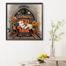 Load image into Gallery viewer, Diamond Painting - Full Round - Halloween scary pumpkin (30*30CM)
