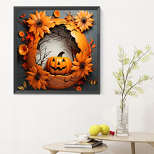 Load image into Gallery viewer, Diamond Painting - Full Round - Halloween scary pumpkin (30*30CM)
