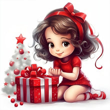 Load image into Gallery viewer, Diamond Painting - Full Round - gift little girl (30*30CM)
