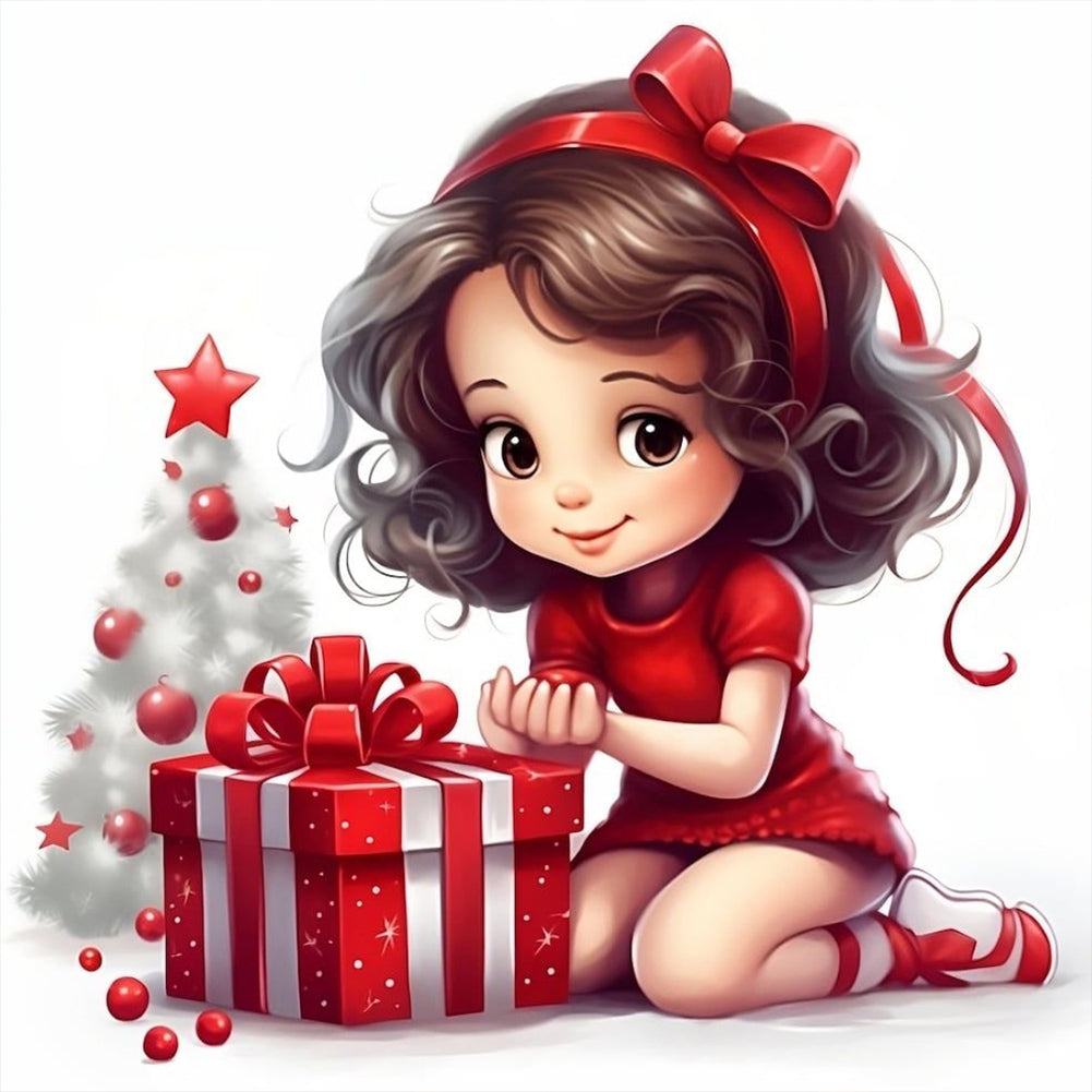Diamond Painting - Full Round - gift little girl (30*30CM)