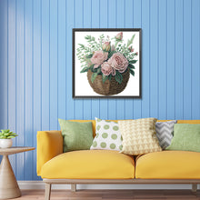 Load image into Gallery viewer, Diamond Painting - Partial Special Shaped - basket bouquet (30*30CM)
