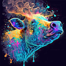 Load image into Gallery viewer, Diamond Painting - Full Square - Colorful animals-cow (30*30CM)
