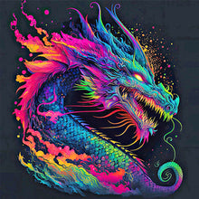 Load image into Gallery viewer, Diamond Painting - Full Square - Colorful animals-dragon (30*30CM)
