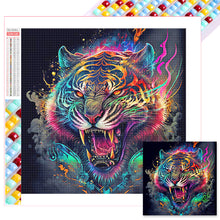 Load image into Gallery viewer, Diamond Painting - Full Square - Colorful animals-tiger (30*30CM)
