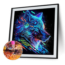 Load image into Gallery viewer, Diamond Painting - Full Square - Colorful animals-wolf (30*30CM)
