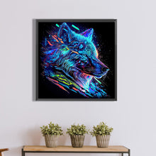 Load image into Gallery viewer, Diamond Painting - Full Square - Colorful animals-wolf (30*30CM)
