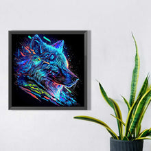 Load image into Gallery viewer, Diamond Painting - Full Square - Colorful animals-wolf (30*30CM)
