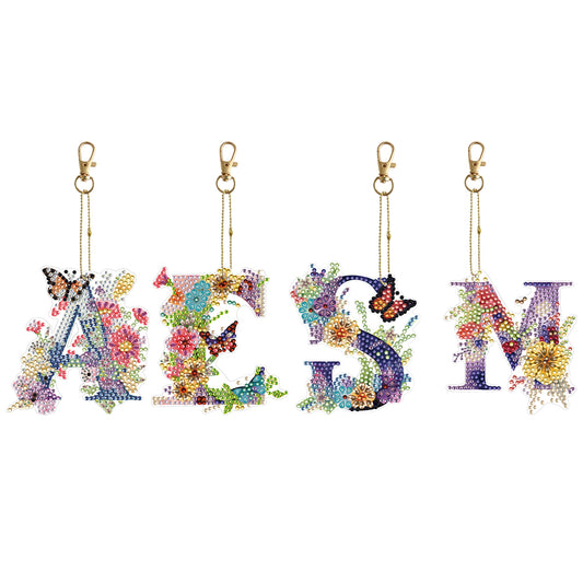 Double Sided Full Drill Keyring for Beginners Birthday Crafting Home Party Decor