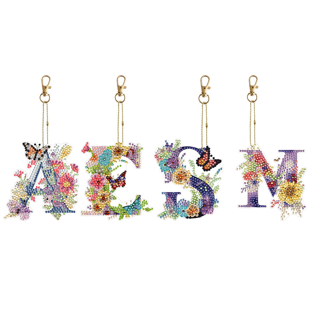 Double Sided Full Drill Keyring for Beginners Birthday Crafting Home Party Decor