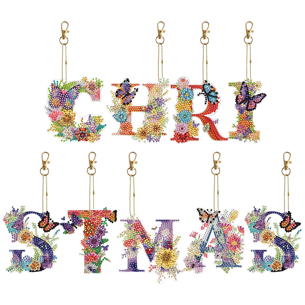 Double Sided Full Drill Keyring for Beginners Birthday Crafting Home Party Decor