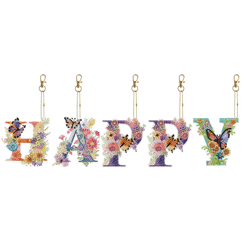 Double Sided Full Drill Keyring for Beginners Birthday Crafting Home Party Decor