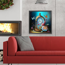 Load image into Gallery viewer, Diamond Painting - Full Round - butterfly clock (30*30CM)
