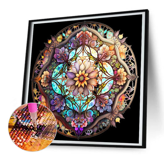 Diamond Painting - Full Round - Glass kaleidoscope (30*30CM)