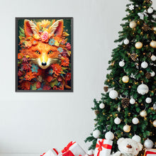 Load image into Gallery viewer, Diamond Painting - Full Round - fox and flower (30*40CM)
