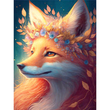 Load image into Gallery viewer, Diamond Painting - Full Round - fox and flower (30*40CM)
