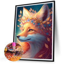 Load image into Gallery viewer, Diamond Painting - Full Round - fox and flower (30*40CM)

