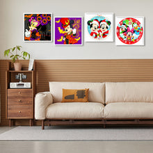 Load image into Gallery viewer, 4pcs Diamond Painting Set - Mickey and Minnie Holiday Collection Party (30*30CM)
