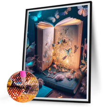 Load image into Gallery viewer, Diamond Painting - Full Round - butterfly and book (30*40CM)
