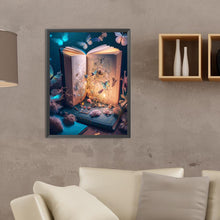 Load image into Gallery viewer, Diamond Painting - Full Round - butterfly and book (30*40CM)

