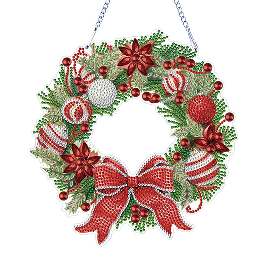 Special Shaped Crystal Painting Wreath Kit Acrylic Diamond Art Painting Garland