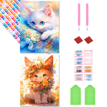 Load image into Gallery viewer, 2pcs Diamond Painting Set - cute cat (30*40CM)
