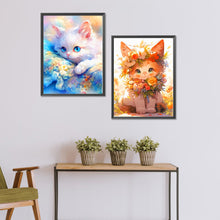 Load image into Gallery viewer, 2pcs Diamond Painting Set - cute cat (30*40CM)
