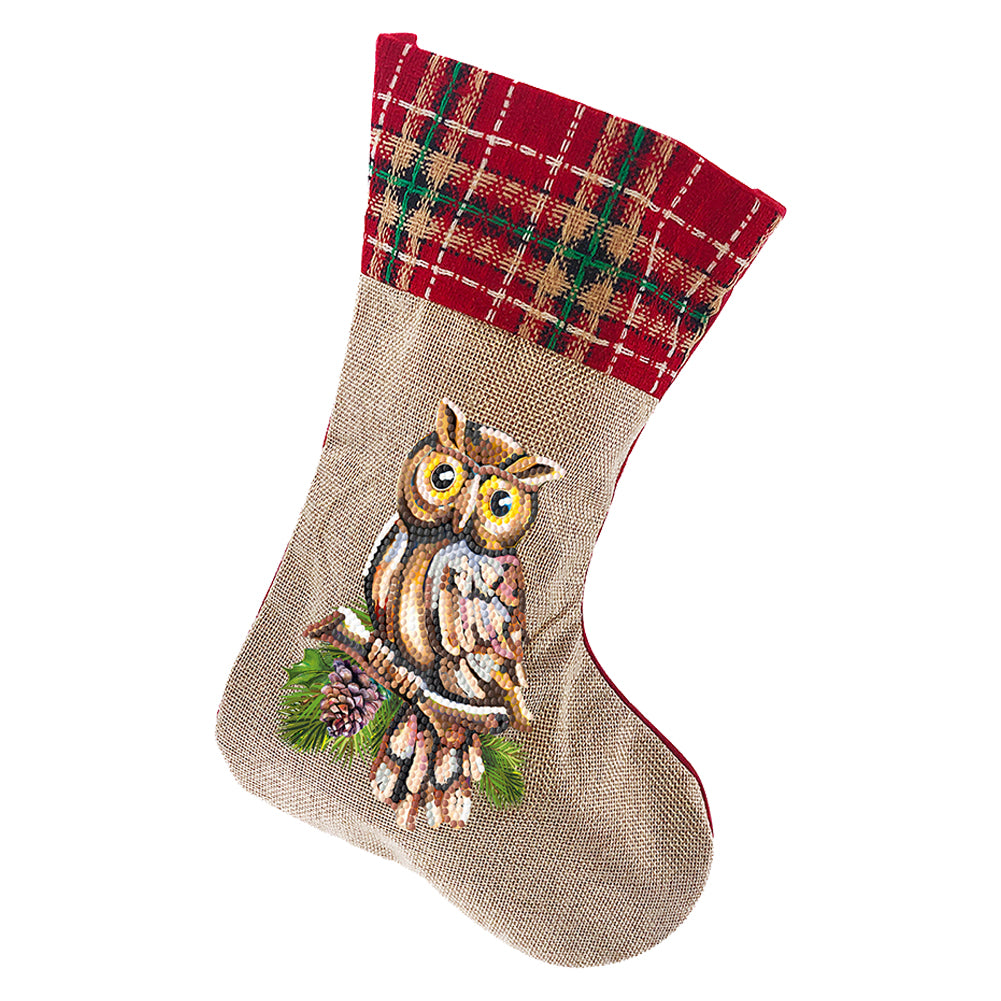 Christmas Decor Diamond Art Kits Candy Gnome Xmas Elk Owl Pine for Holiday Favor