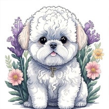 Load image into Gallery viewer, Diamond Painting - Full Round - Pomeranian puppy (30*30CM)
