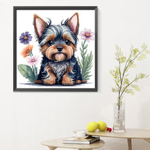 Load image into Gallery viewer, Diamond Painting - Full Round - Yorkshire puppy (30*30CM)
