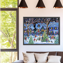Load image into Gallery viewer, Diamond Painting - Full Square - Christmas street scene (40*30CM)
