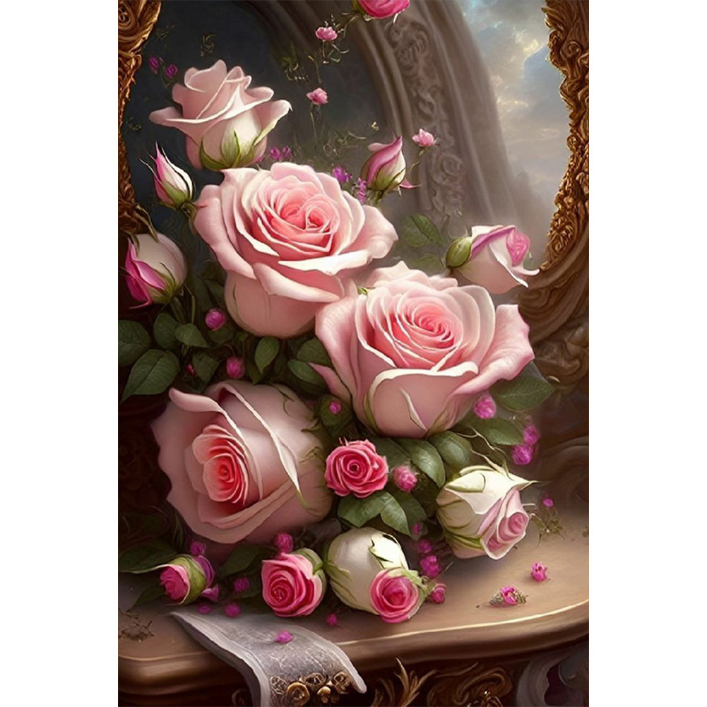 Diamond Painting - Full Round - Pink Rose (40*60CM)