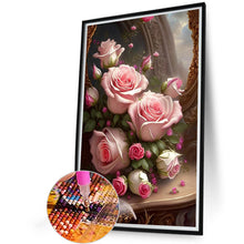 Load image into Gallery viewer, Diamond Painting - Full Round - Pink Rose (40*60CM)
