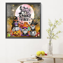 Load image into Gallery viewer, Diamond Painting - Full Round - halloween gnome (30*30CM)
