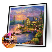Load image into Gallery viewer, AB Diamond Painting - Full Round - garden house (40*40CM)
