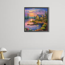 Load image into Gallery viewer, AB Diamond Painting - Full Round - garden house (40*40CM)
